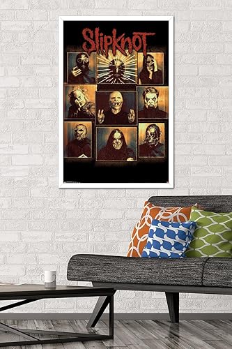 Miniatura 72 de Trends International Slipknot - Póster de pared a prueba de balas, 34 pulgadas de largo x 22.4 W, paquete de póster y clip prémium Paquete de póster