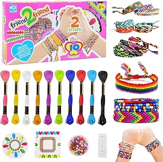 Huoberr Bracelet Making Kits for Girls,Friendship Bracelet Making kit,8-14 Years Friendship Bracelets for Girls,Friendship DIY Bracelet Making kit for Girls Birthday Presents(Style 1)