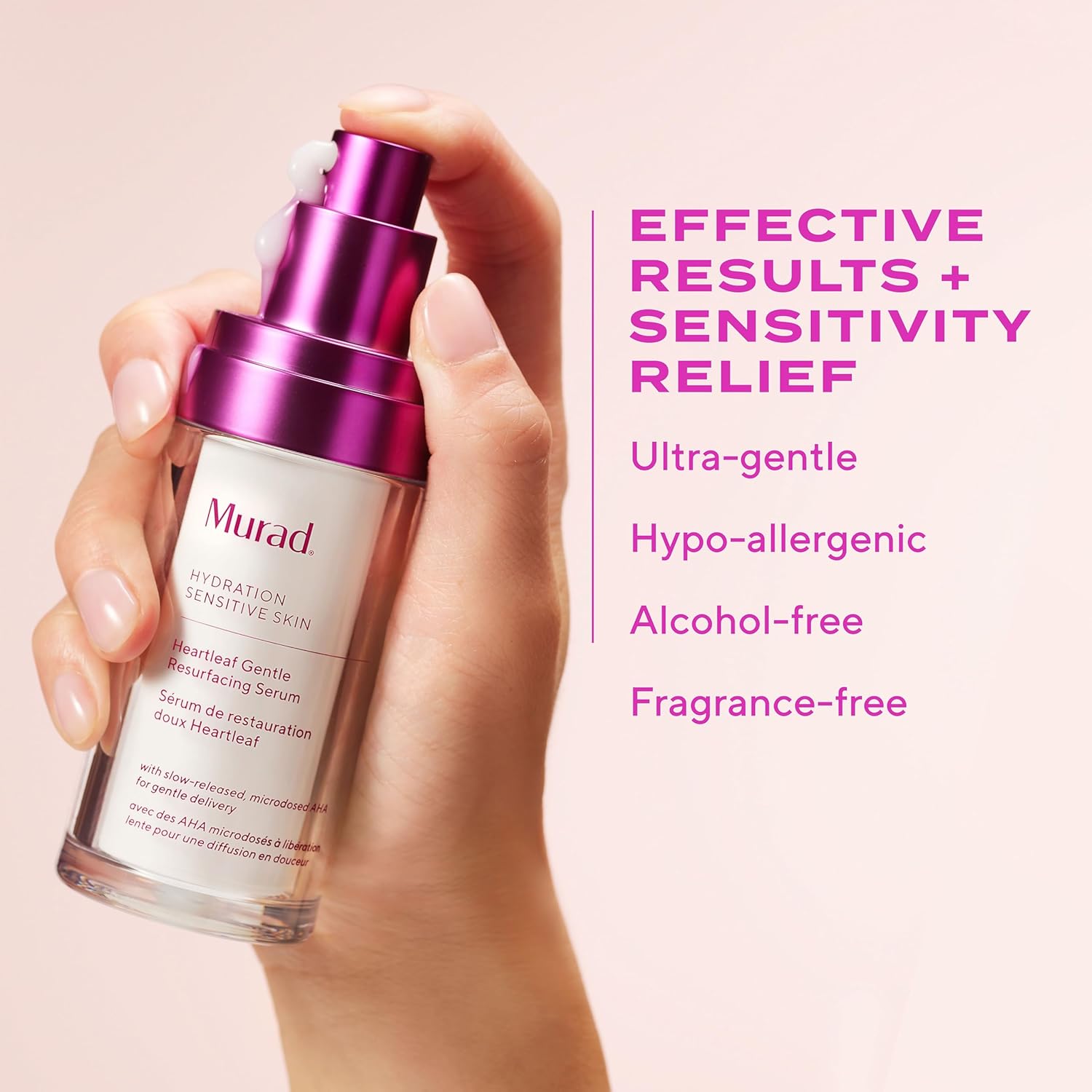 Murad Heartleaf Gentle Resurfacing Serum – Low-Dose Glycolic Acid, AHA and Heartleaf Comfortably Exfoliates Senstive Skin to Improve Radiance and Smooth Fine Lines & Wrinkles – 1.0 Fl Oz - Image 5