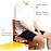 SPORT BEATS Stadium Seats with Back Support Bleacher Chairs with Back and Cushion Thick Padded Bleacher Seats Includes Shoulder Strap Orange 1pc