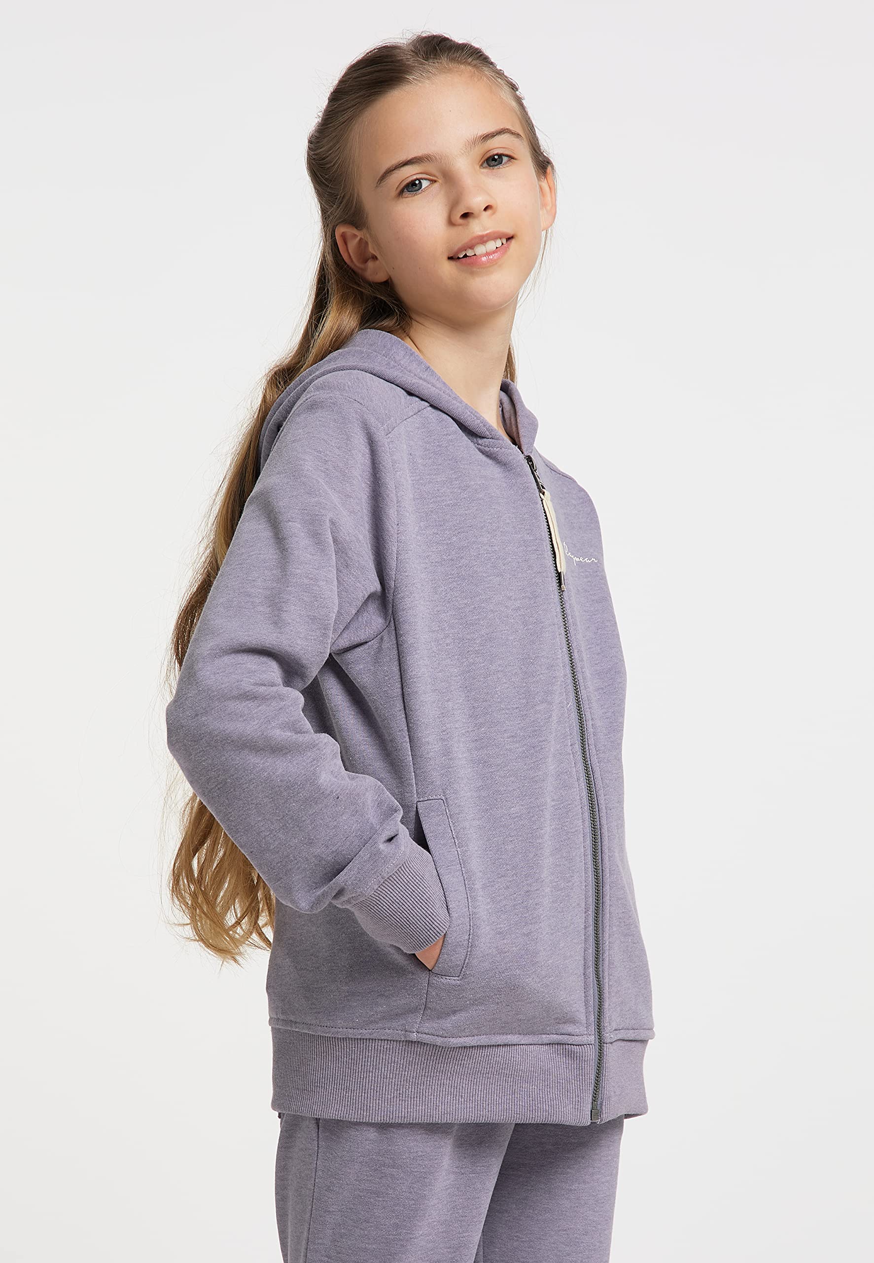 Ragwear Felpa da ragazza THEA ZIP ORGANIC con cappuccio e chiusura lampo, per le mezze stagioni, in morbido cotone biologico