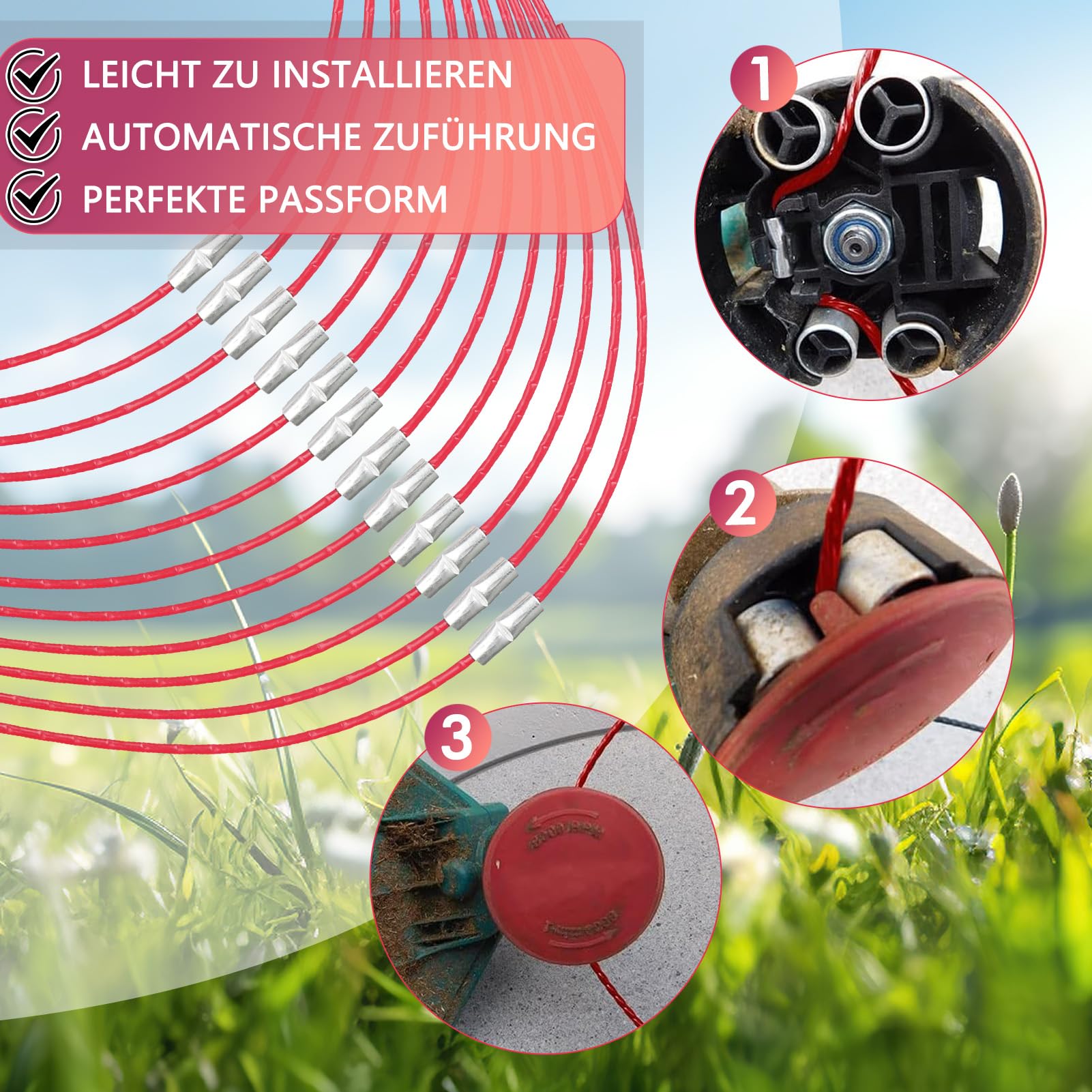 Per Bosch ART23 Combitrim Comfort Ricambio Bobina E Linea Confezione Da 3 - Foto 3