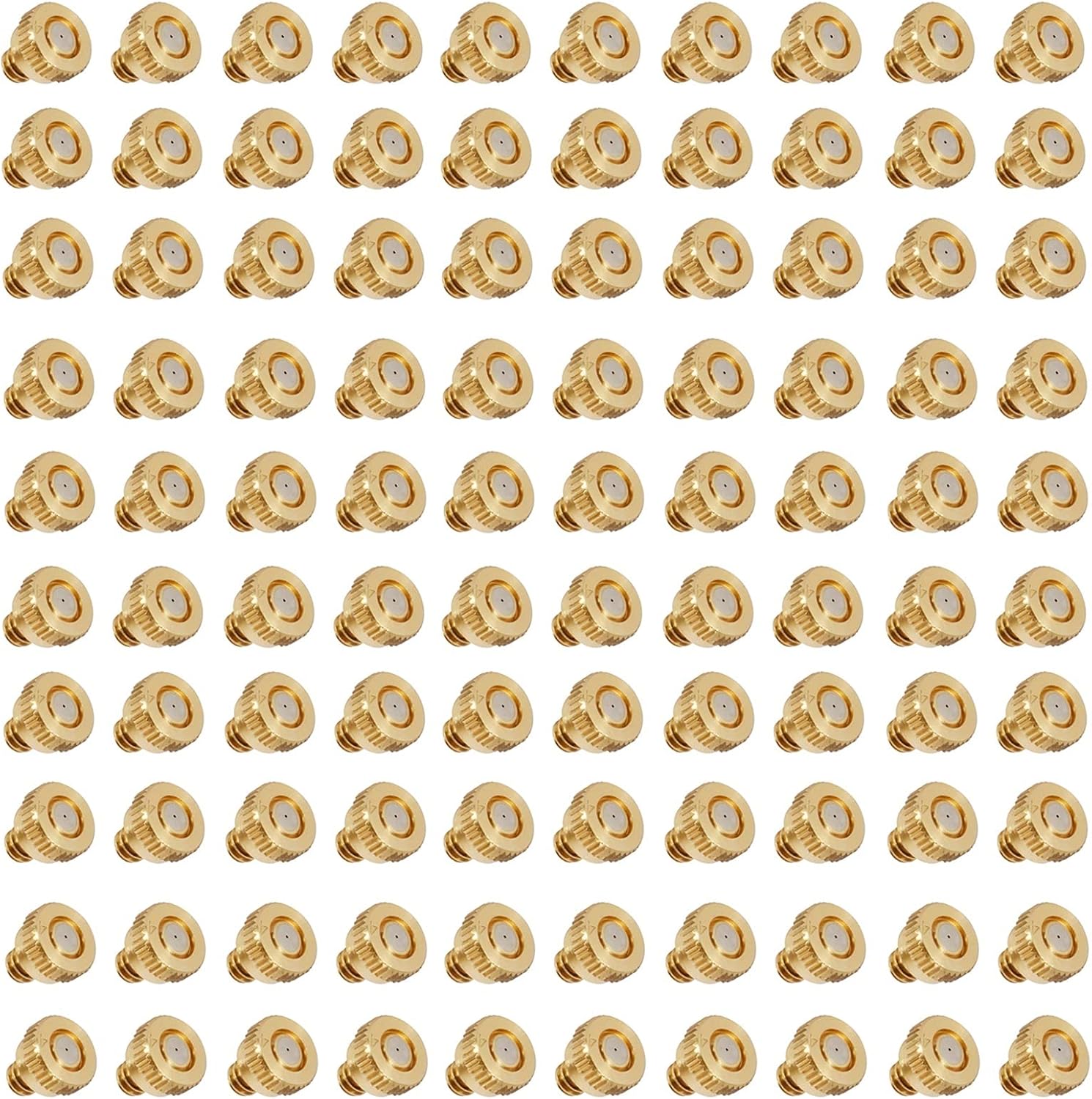 500Pcs Misting Nozzles Kit for Cooling System, Brass Mister Nozzles, Garden Water Mister, Fog Nozzles for Patio Outdoor Misting System (Size : 0.6mm)