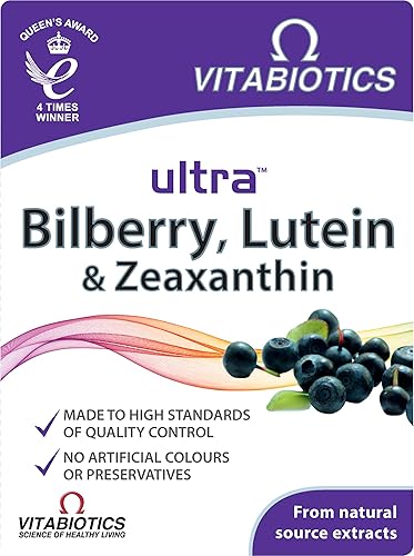 Vitabiotics - Ultra arándano, luteína y zeaxantina - 30 Tabletas