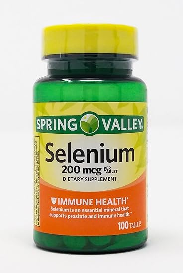 Amazon.com: Selenium 200 mcg, 100 Tablets. Plus 1 Mini Pill Container ...