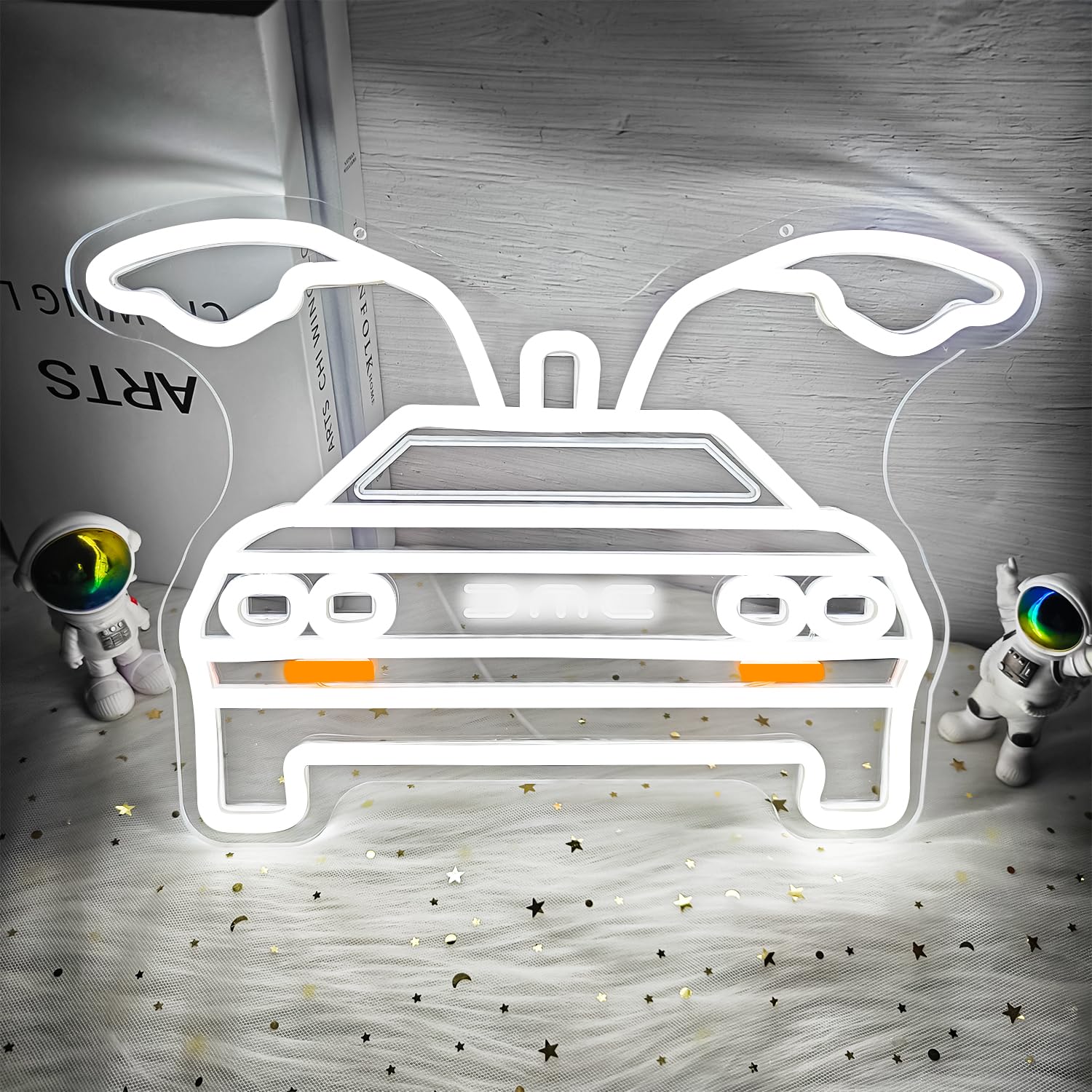 Panneau néon « Back to Future » pour décoration murale de voiture, panneau LED à intensité variable pour chambre à coucher, bar, bureau, cadeau pour fans de cinéma