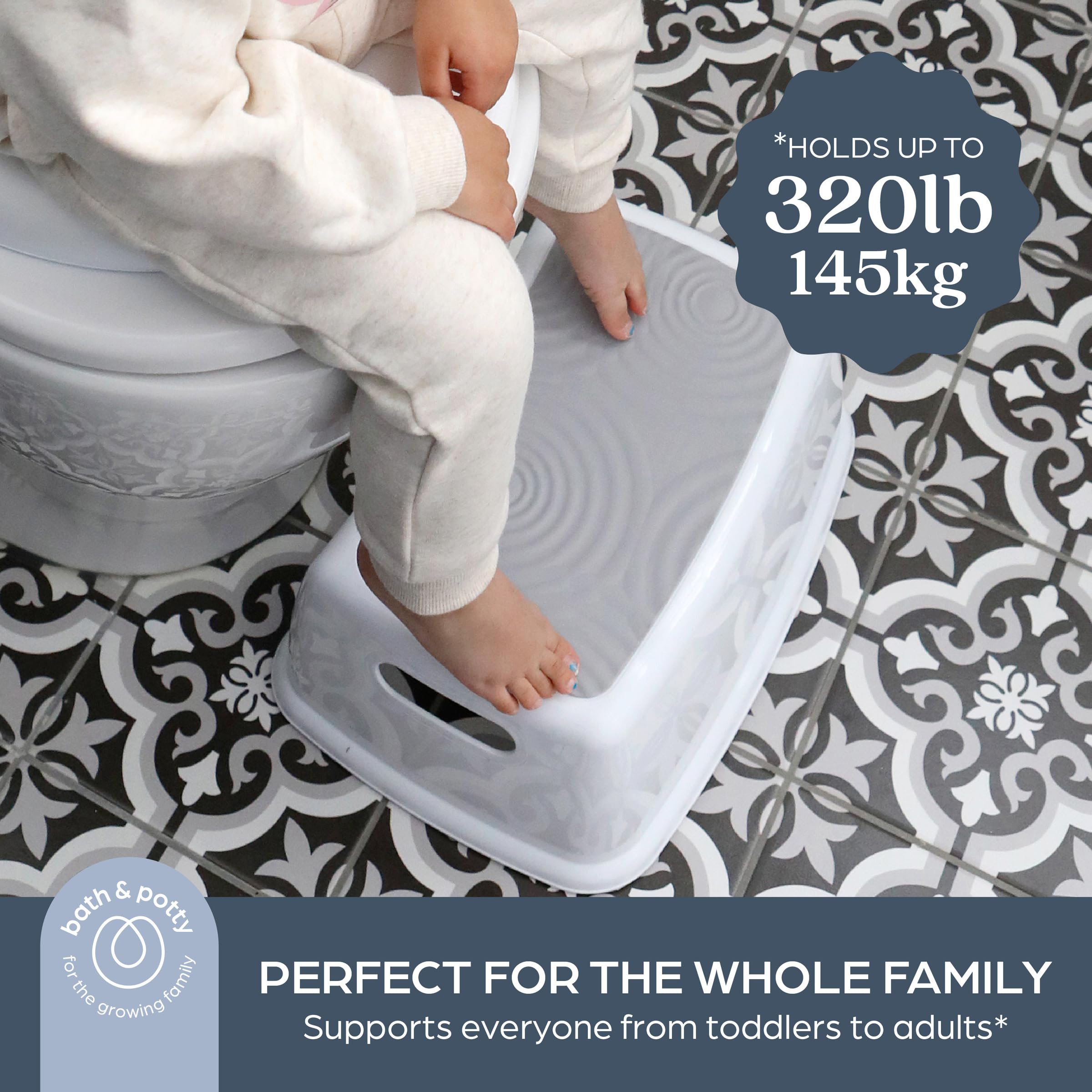 Dreambaby Toiletbril en opstapkruk, grijs, 2-delige set