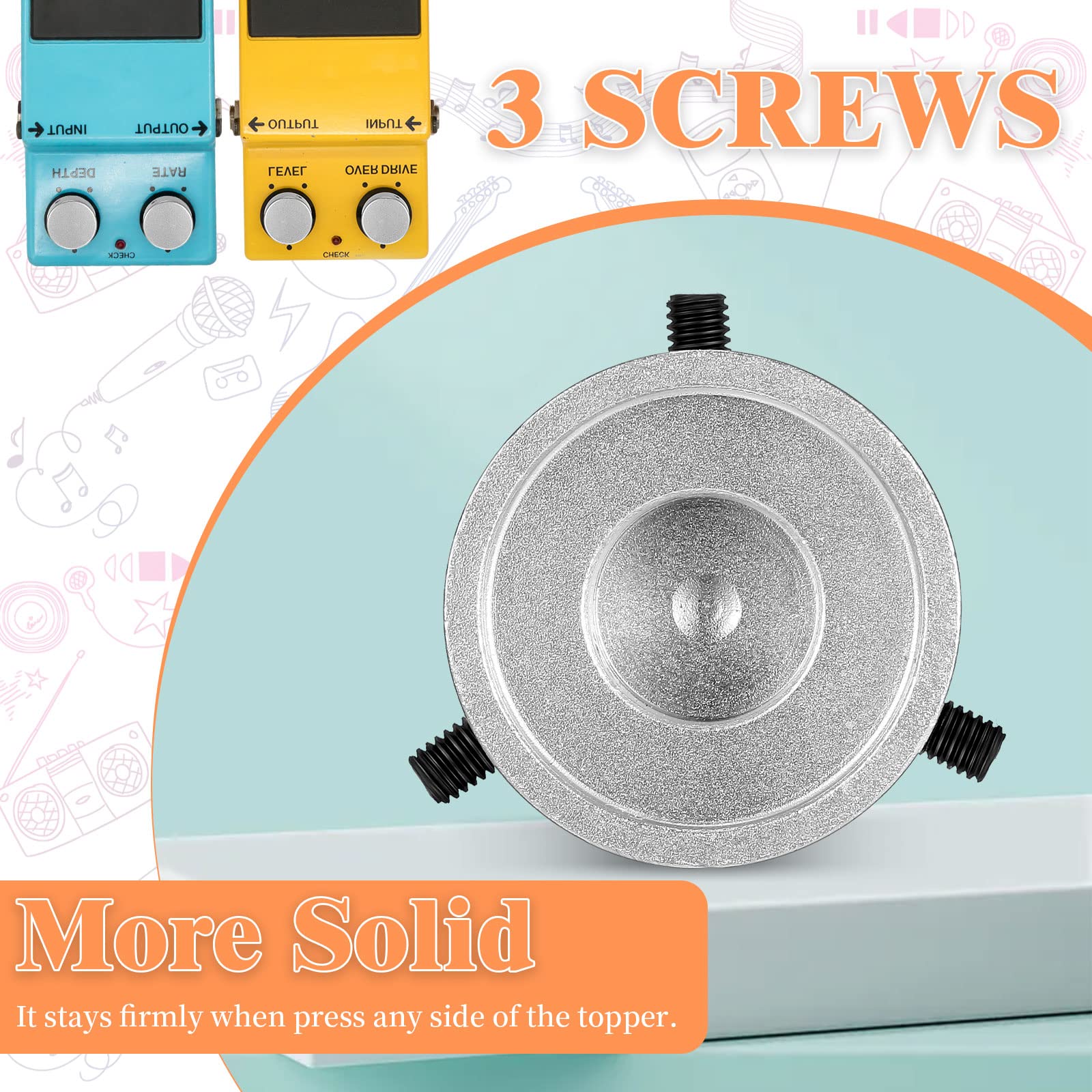 Buy Barefoot Pedal Buttons Footswitch Topper Metal Guitar Pedal Button