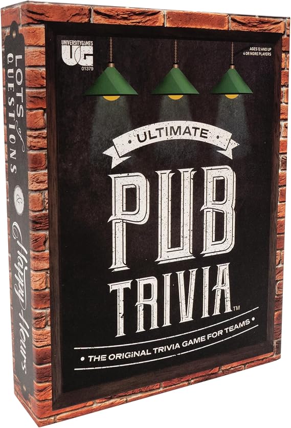 Ultimate Pub Trivia Party Game, Bar-Style Quiz for Adults, Ages 12+