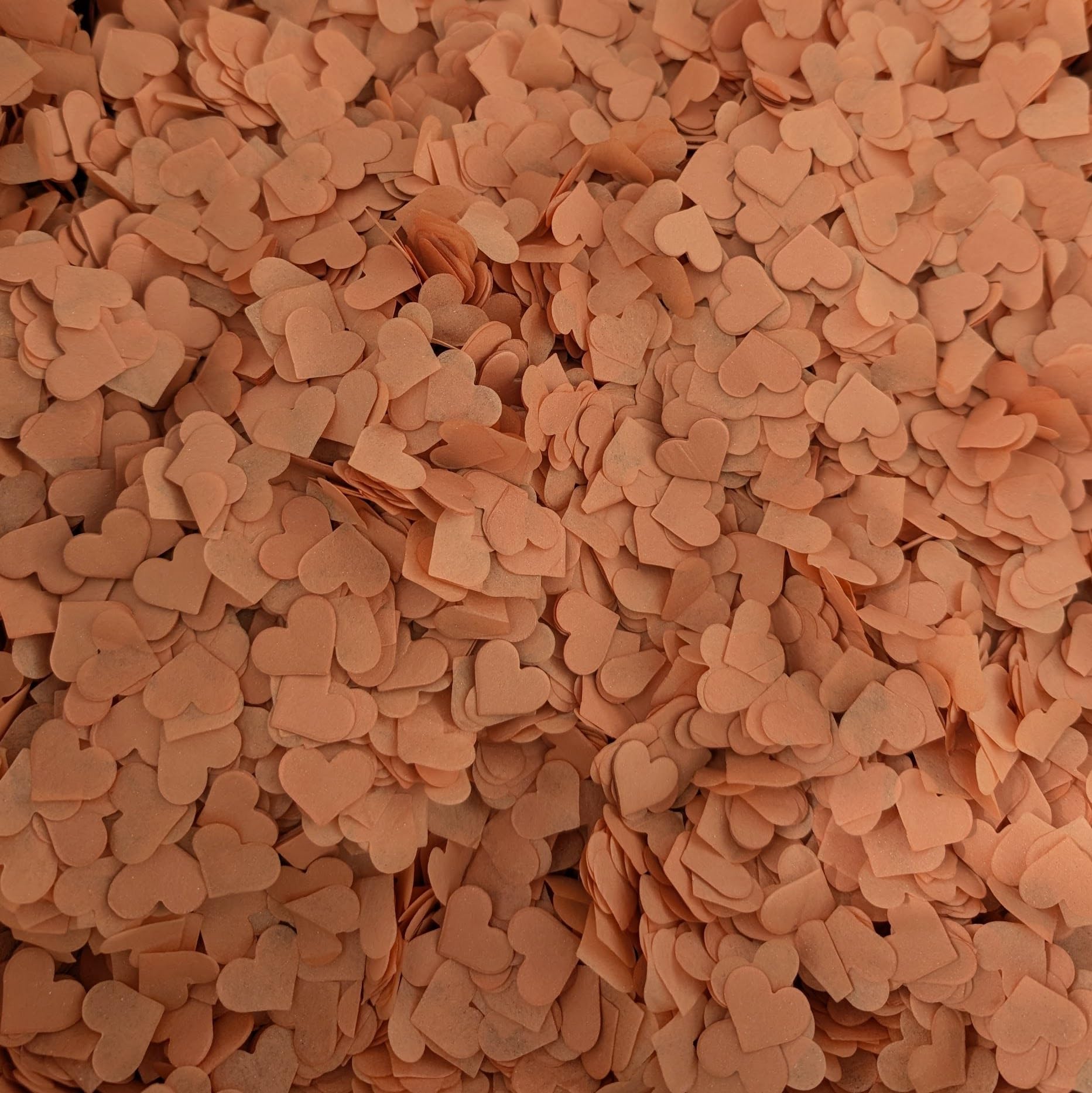 Biodegradable Heart Wedding Confetti | Eco-Friendly Tissue Paper Hearts | Many Colours (Terracotta, Small (50g) 15 Handfuls) โ image 1