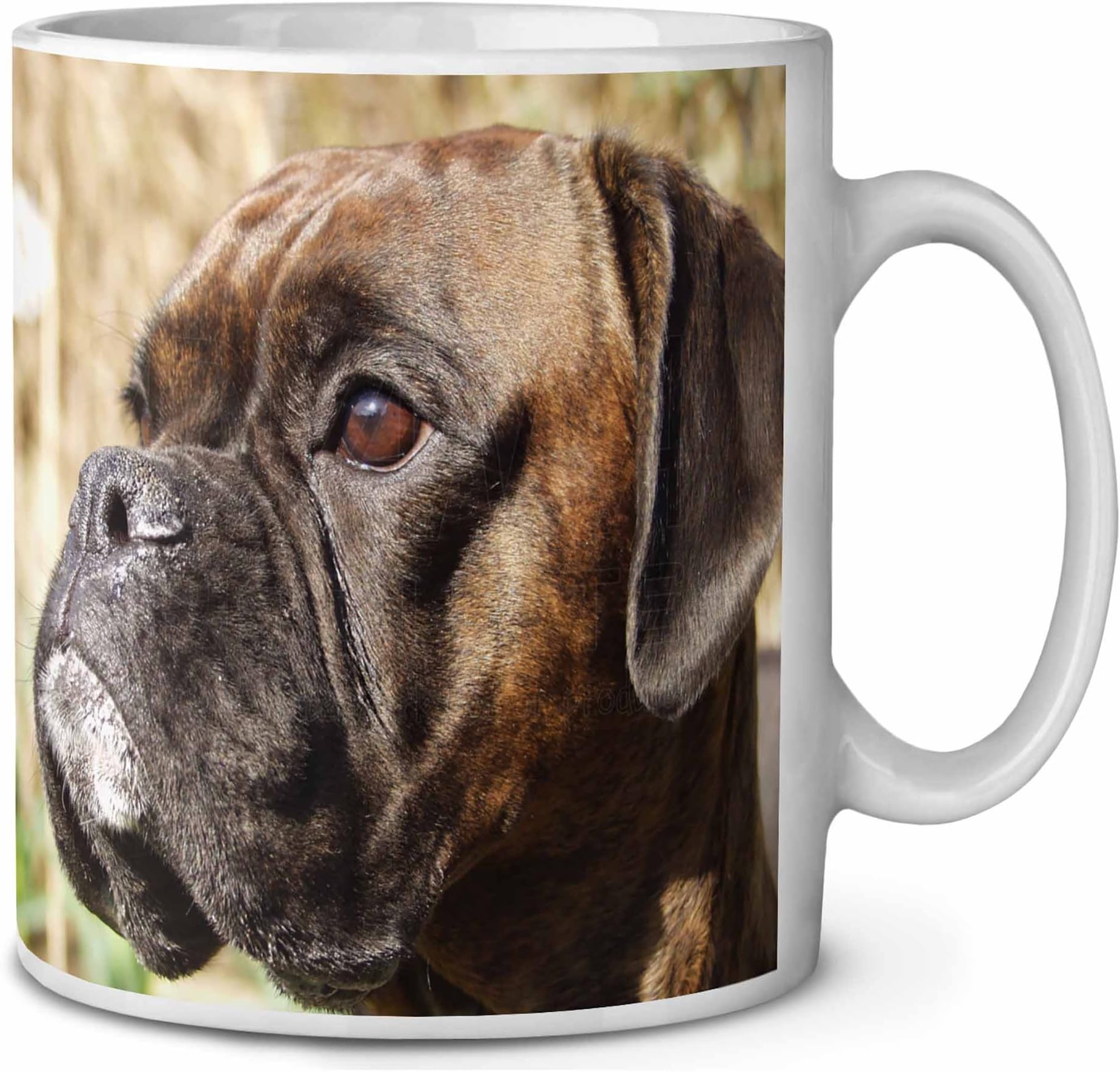 Brindle Boxer Dog Ceramic 10oz Coffee Mug/Tea Cup Printed Full Colour - Advanta Group® Ref:AD-B23MG
