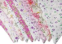 Vista 4 de LOVENJOY Pancarta floral rosa 100% algodón banderines para niñas Shabby Chic boda cumpleaños decoración