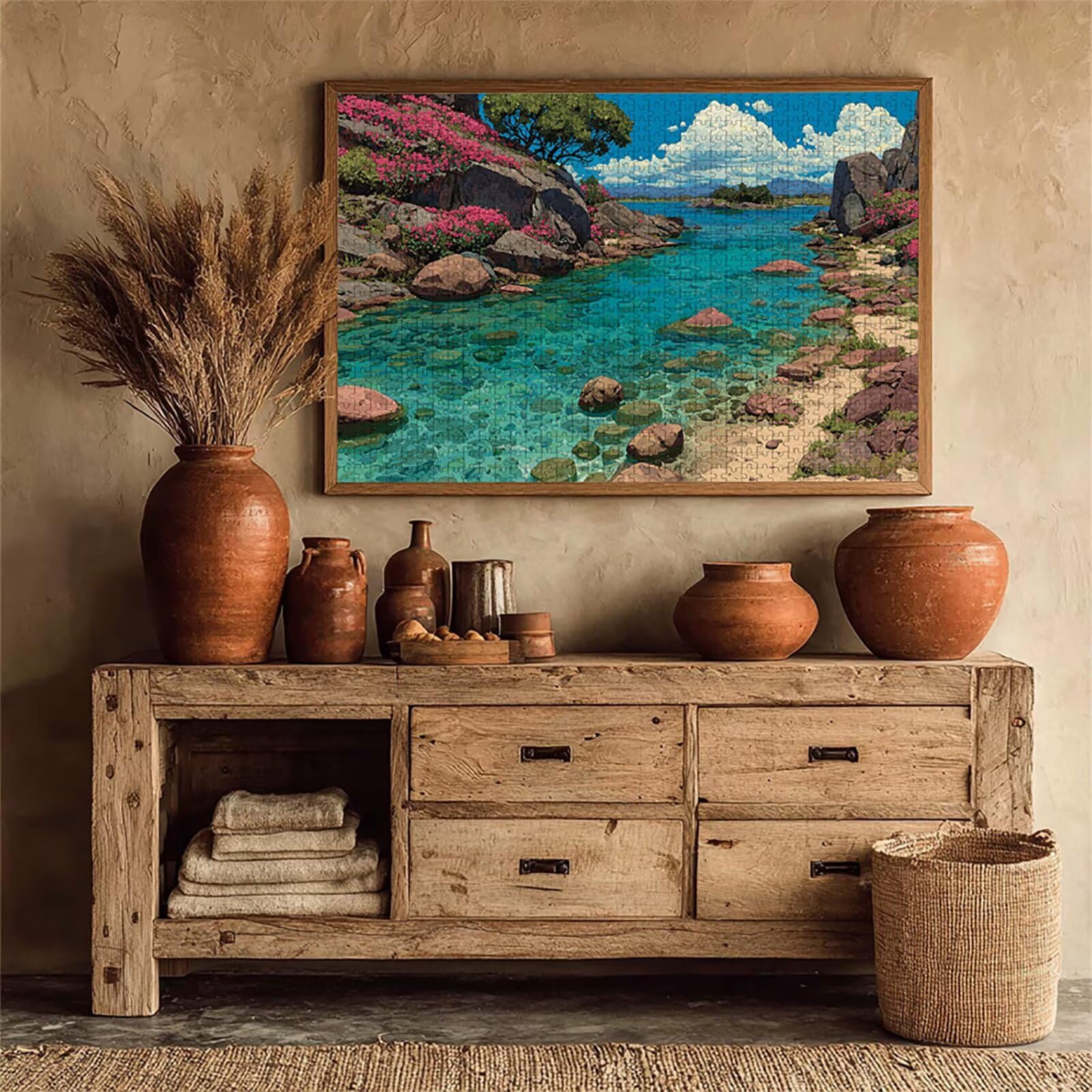 I-9841 Drewniane puzzle z krajobrazem, 99 x 70 cm, niebo, 2000 sztuk, dla dorosłych, z pudełkiem, edukacyjna, wymagająca gra, prezenty dla nastolatków, napis na plecach, łatwe do odróżnienia
