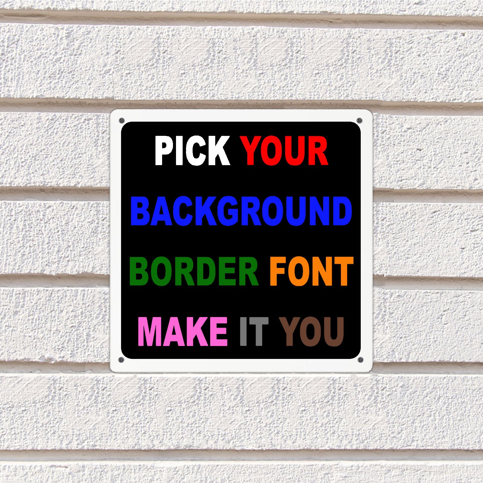 Personalized Custom Metal Sign with Your Own Image/Text/Photo/Logo, Custom Indoor/Outdoor Signs 8