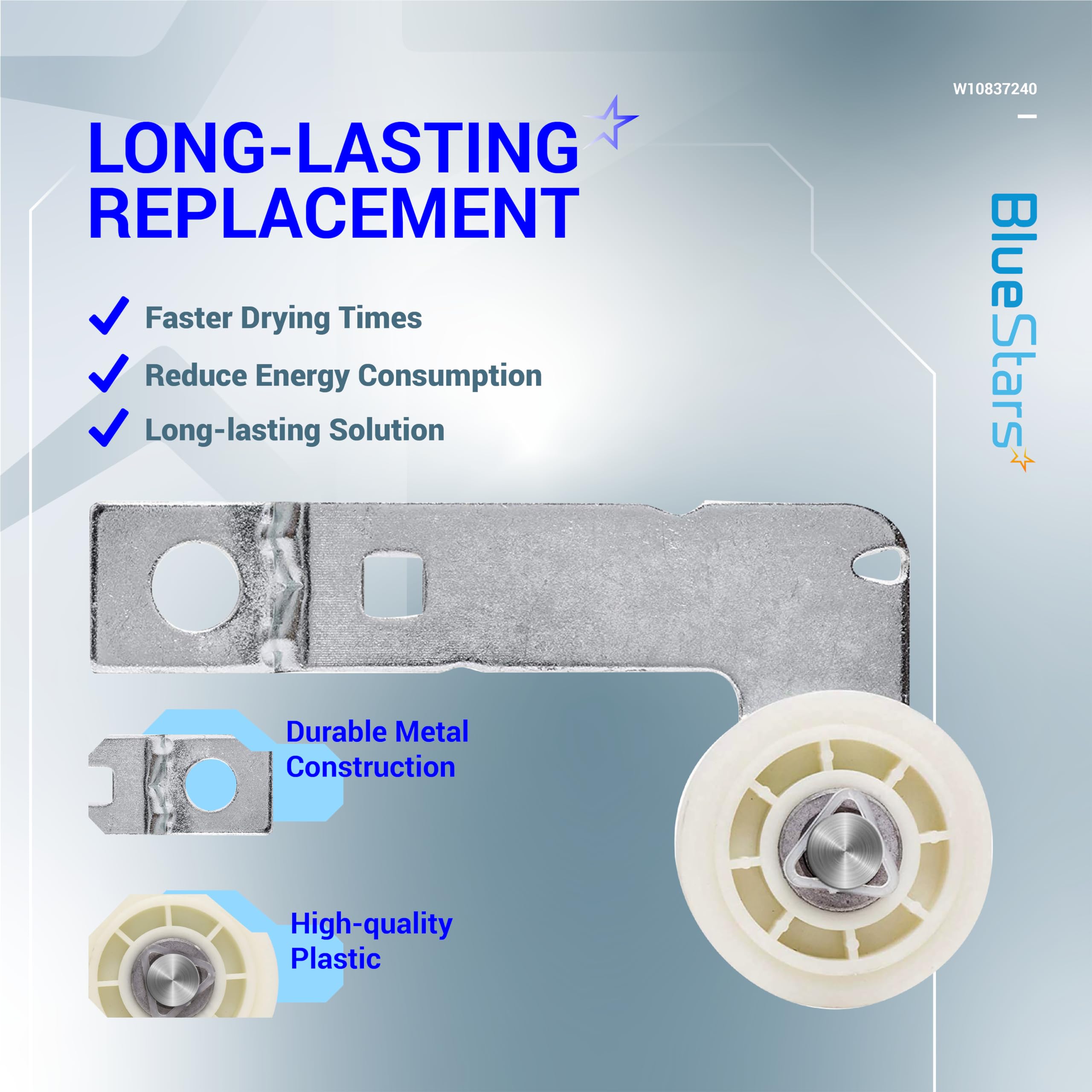 Amazon.com: BlueStars W10837240 Dryer Idler Pulley With Bracket  