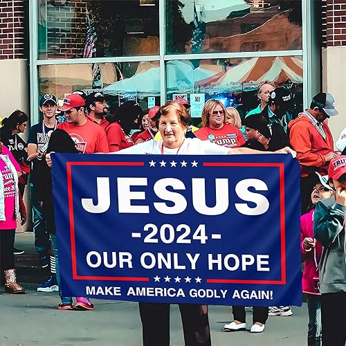 Miniatura 7 de Yeshua - Bandera cristiana de Jesús de 3 x 5 pies, bandera de Pascua de Cristo Jesús para exteriores, casa, patio, habitación, decoración patriótica