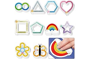 Crtiin 50 Pcs Vibrant Calm Sticker Anxiety Sensory Strip for School Psychologist Aide