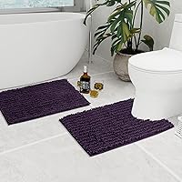 Vista 88 de Walensee - Alfombra grande para baño, antideslizante, 24 x 60 pulgadas color beige, absorbente y muy suave, felpilla peluda, extragruesa, lavar