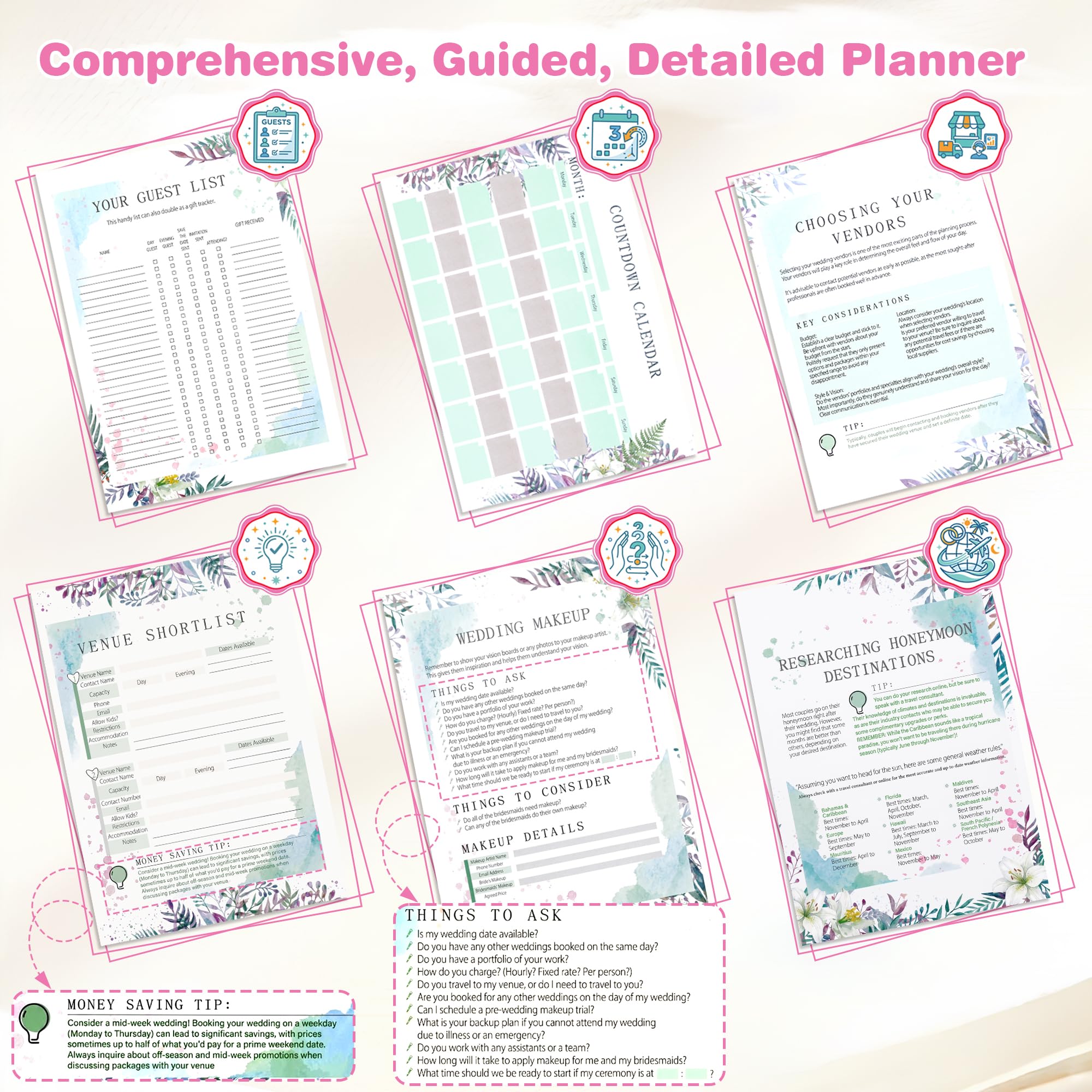 Wedding Planner Libro e Organizzatore: Organizzatore Completo