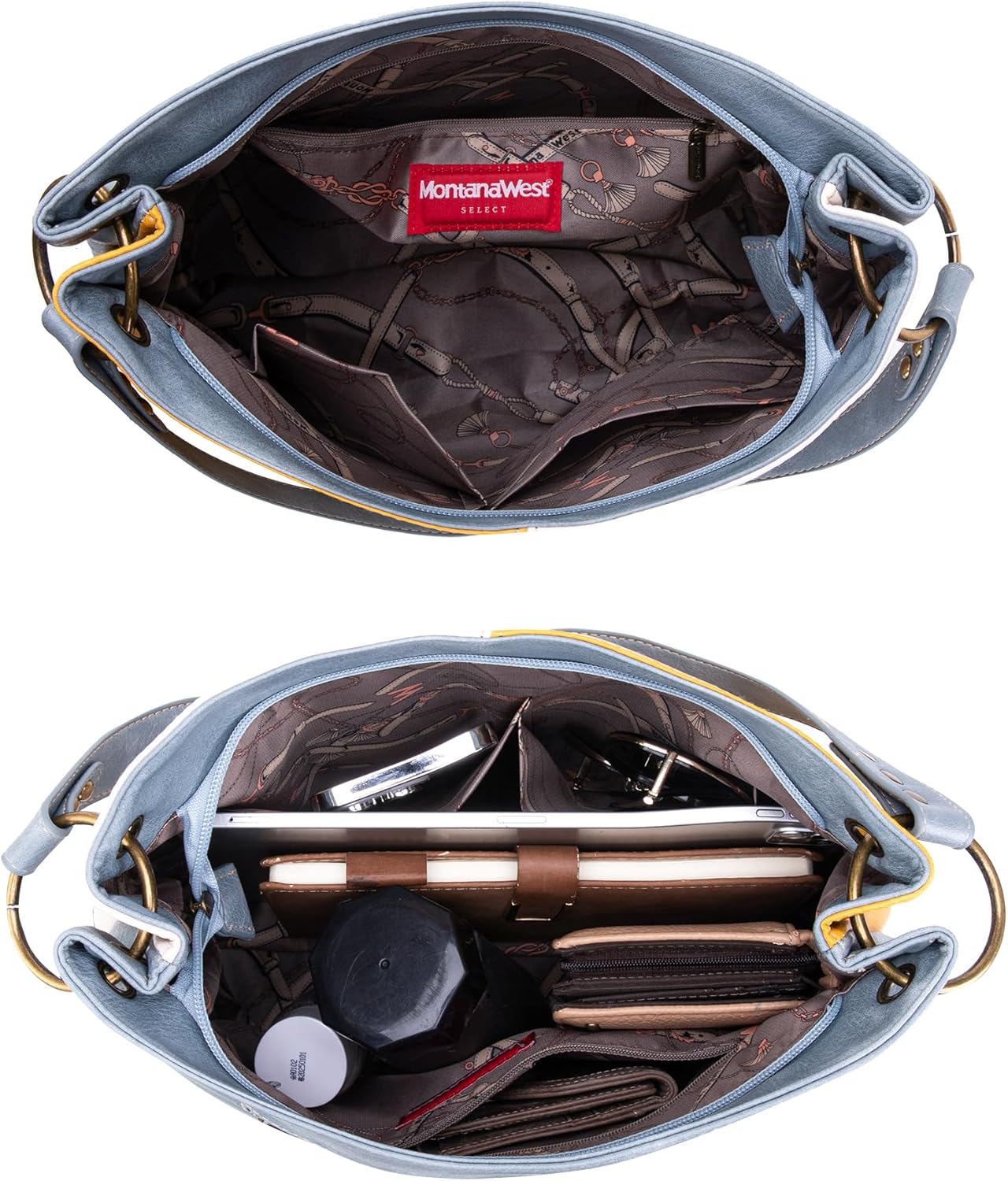 Montana West Hobo Bag for Ladies Shoulder Handbags with Back Pocket | Purses, with Zipper, Purses, with Zipper - Image 5