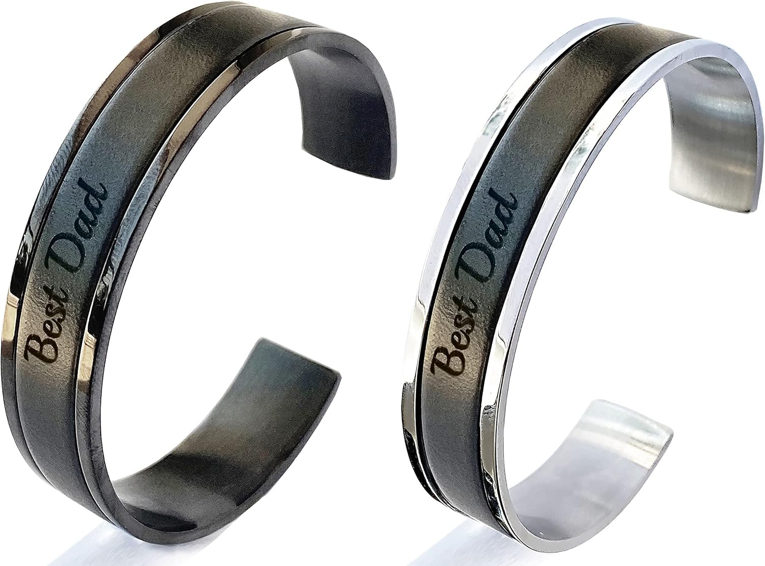 Custom Mens Leather Bracelet Personalized Anniversary Gift for Husband Fathers Day Gift