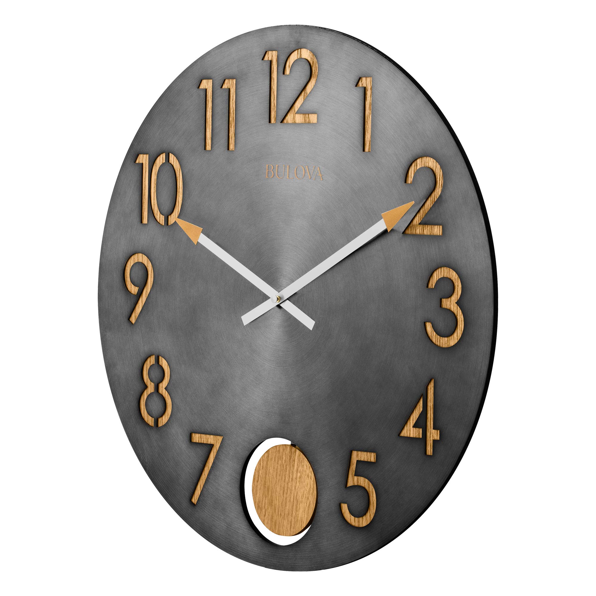 Amazon.com: Bulova C4119 Flatiron Wall Clock : Home & Kitchen