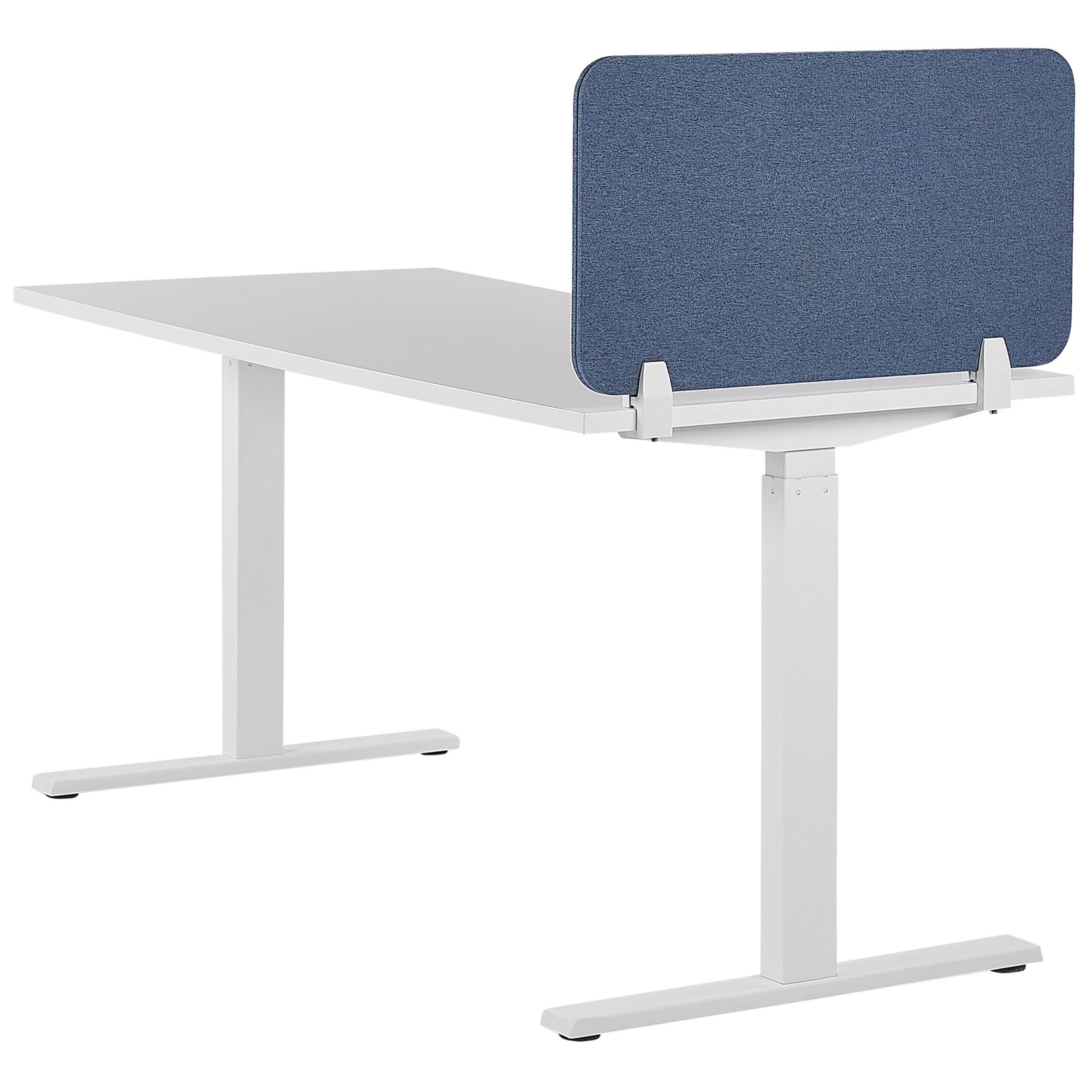 Schreibtisch Trennwand Akustik Polster blau 72 x 40 cm Schallschutz Wally