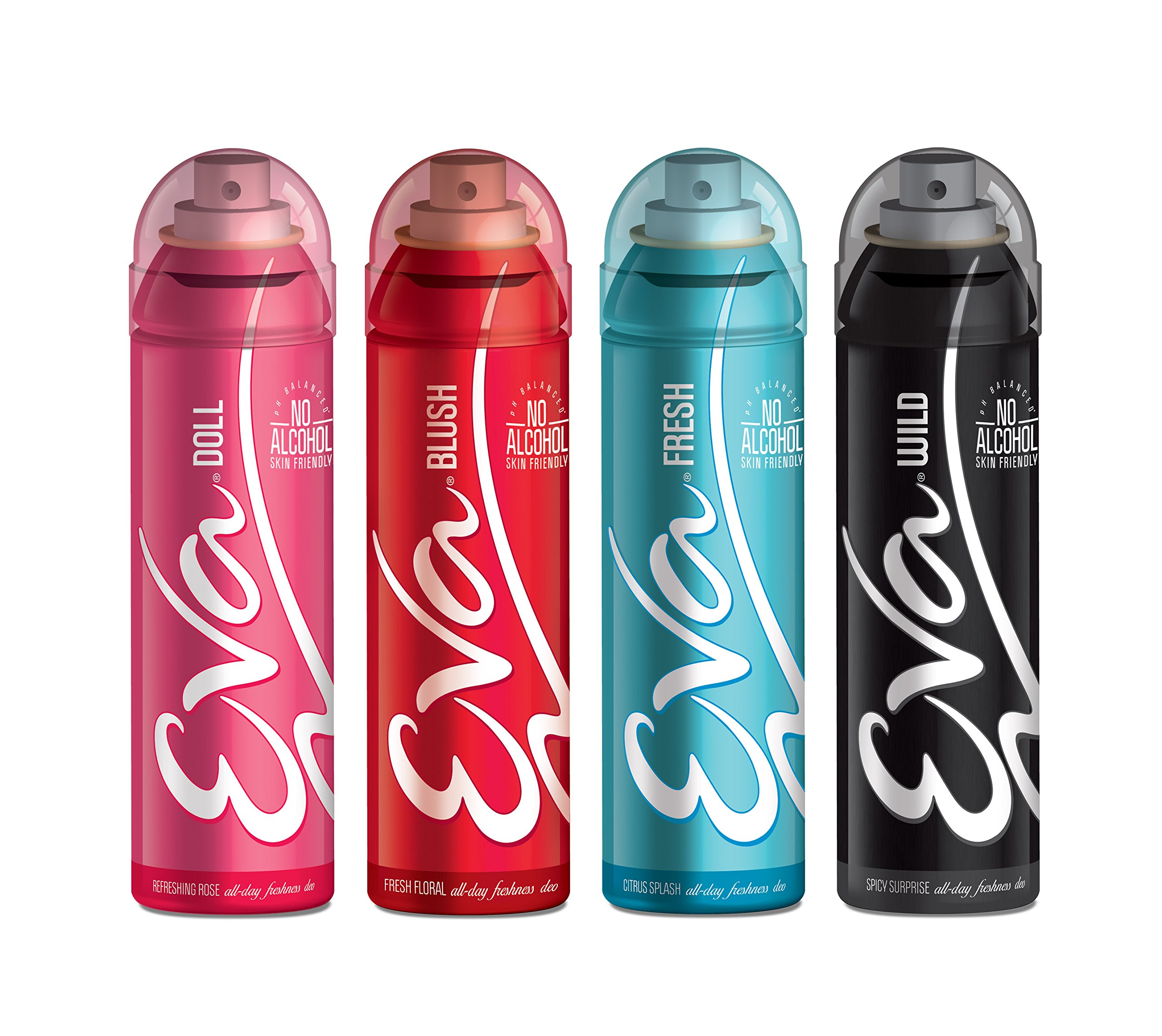 Eva Deodorants 125ml Fresh, Doll, Wild and Blush Combo 4-picture-22