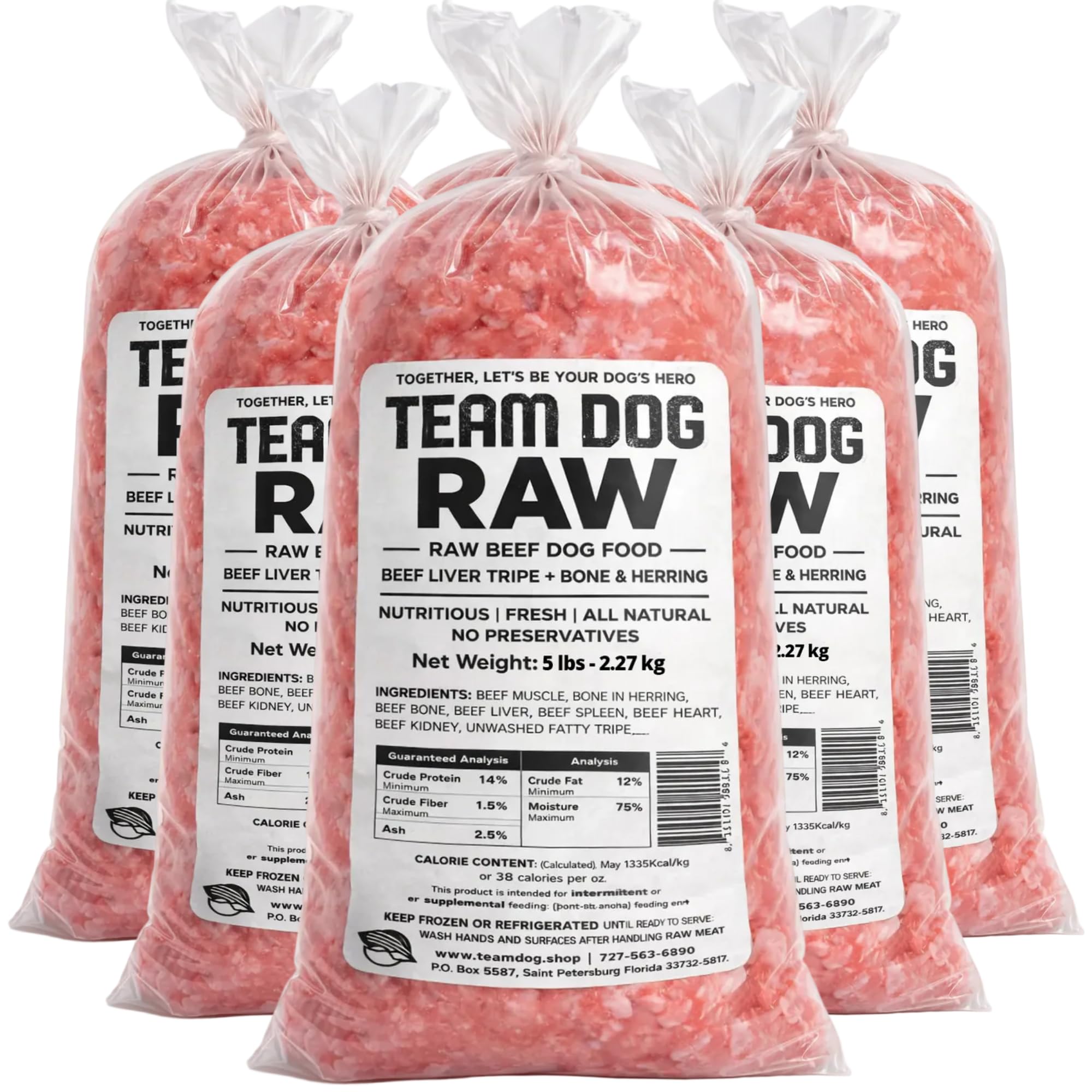 Team Dog Raw Frozen Beef