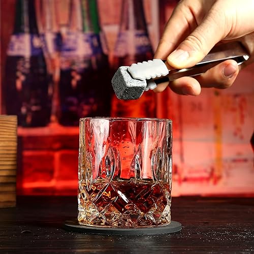 Miniatura 6 de Regalos de whisky para hombre, juego de regalo de piedras y vasos para whisky, rocas enfriadoras de granito, caja de regalo con vaso para whisky
