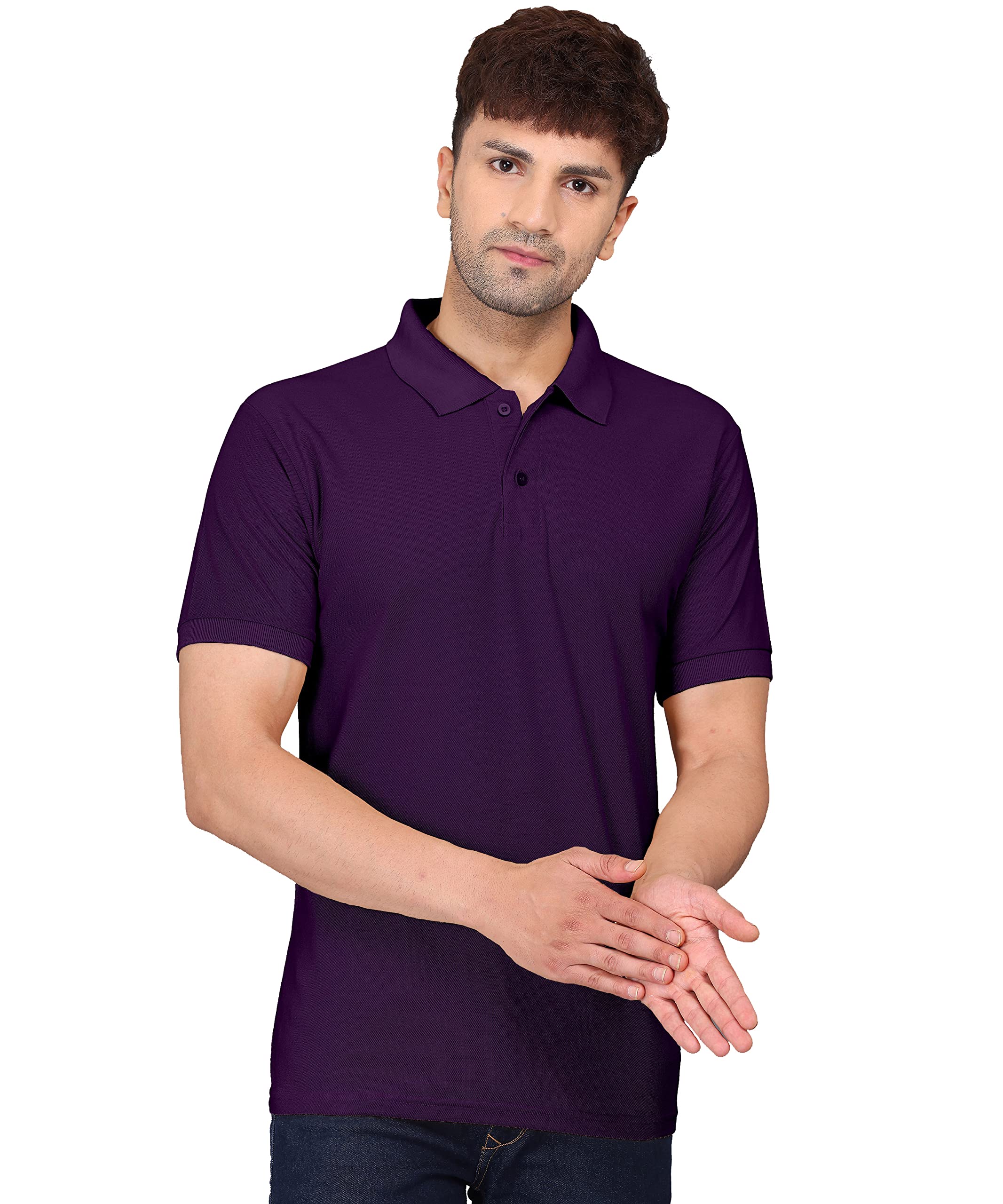 SWADESI STUFF Regular Fit Polo T-Shirt for Men