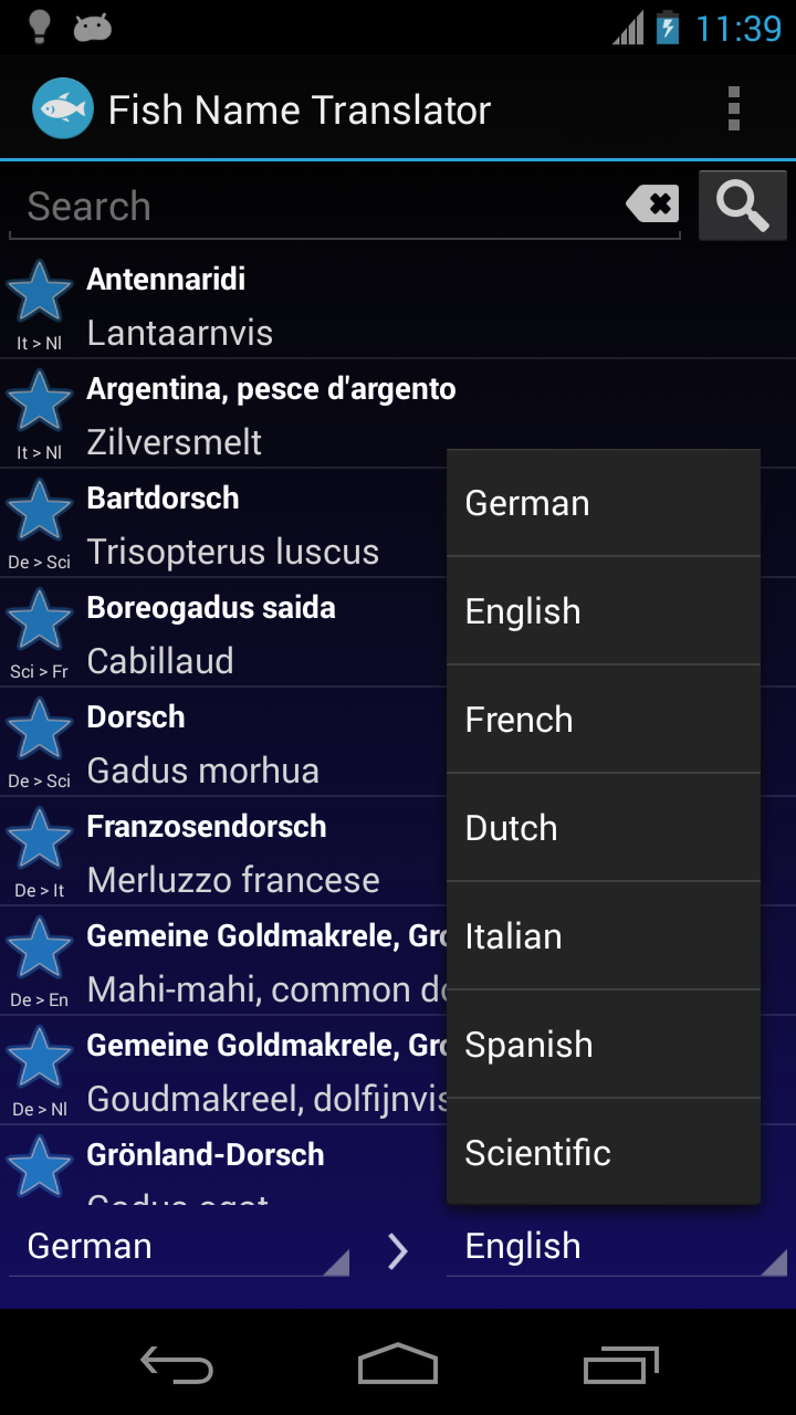 Fish Name Translator - App on Amazon Appstore