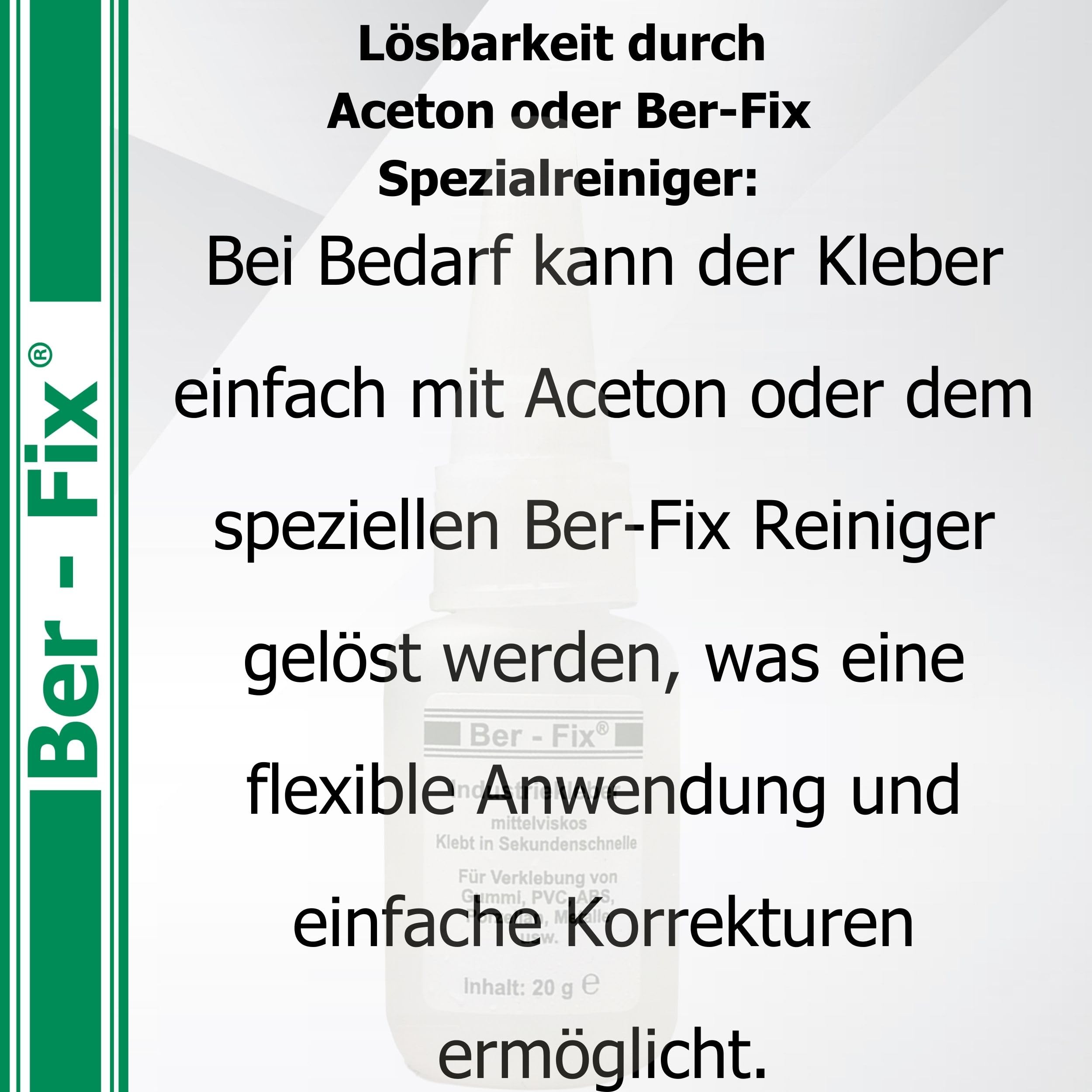 Ber-Fix® Industriekleber mittelflüssig – Vorratspack 2x50g Werkstattpack