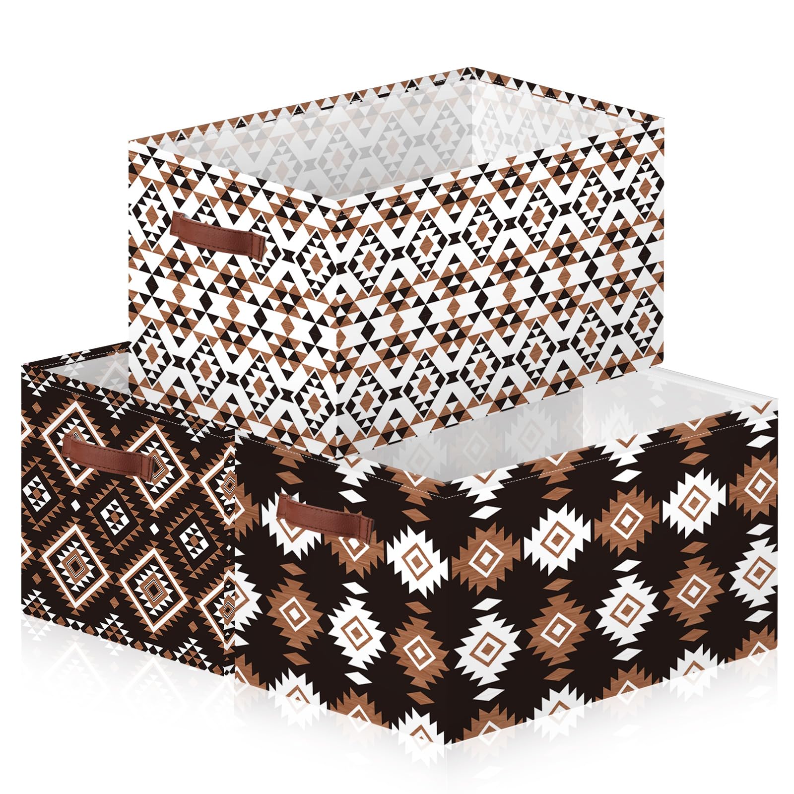 Photo 1 of Boao Western Aztec Storage Bins - 3 Pack