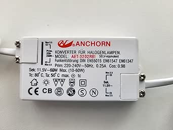 Anchorn AET-1502R1 Halogen STEP DOWN CONVERTER 10-50W New WHITE