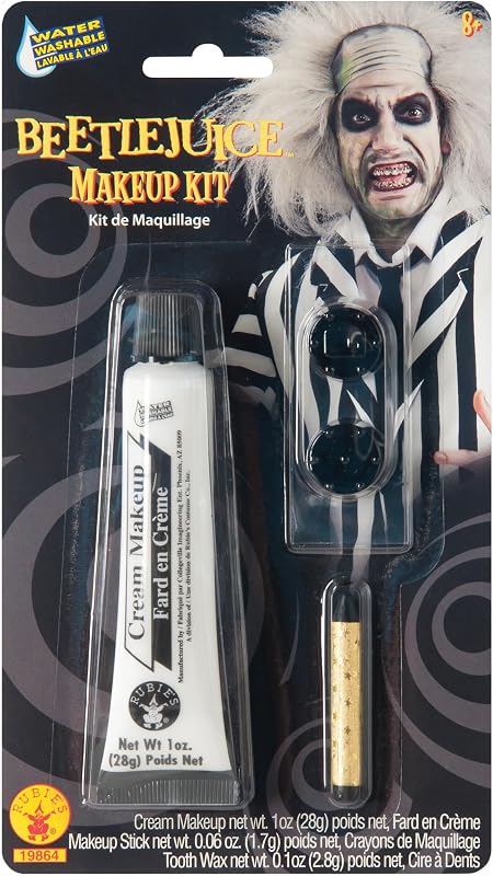 Beetlejuice: Beetlejuice Makeup Kit for Adults, Men's One Size
