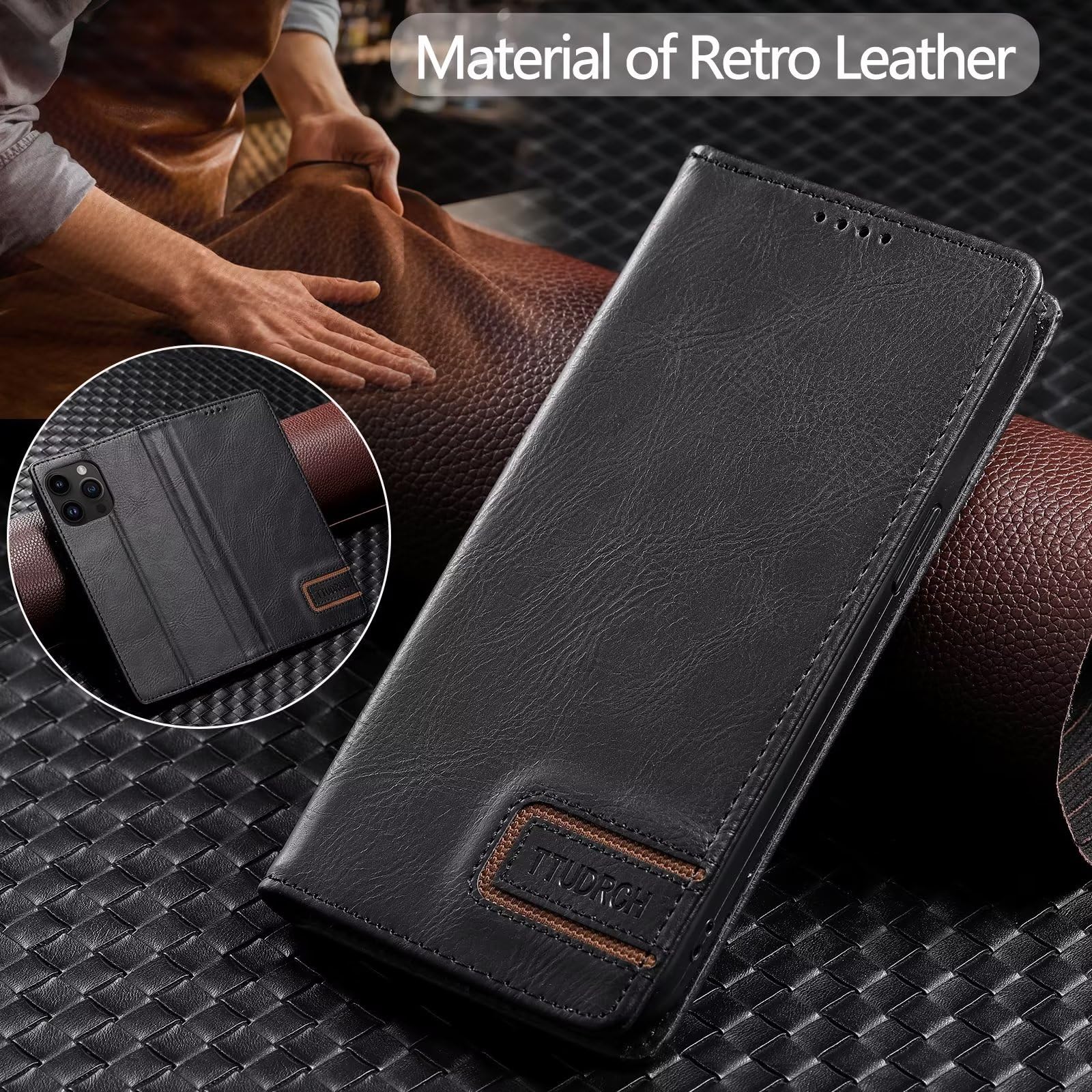 Custodia A Portafoglio Per OnePlus Nord 2 5G In Pelle PU Magnetica - Rossa, Con Slot Per Carte E Supporto A Cavalletto
