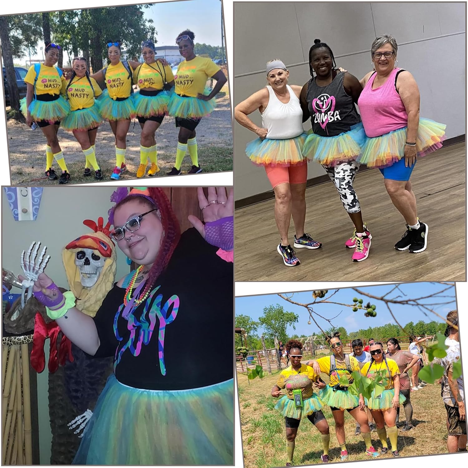 Tutu for Women Adults - 5-Layer Tulle Skirts 80s Outfit for Women - Puffy Adult Tutus - Halloween Costumes Skirt - Image 6