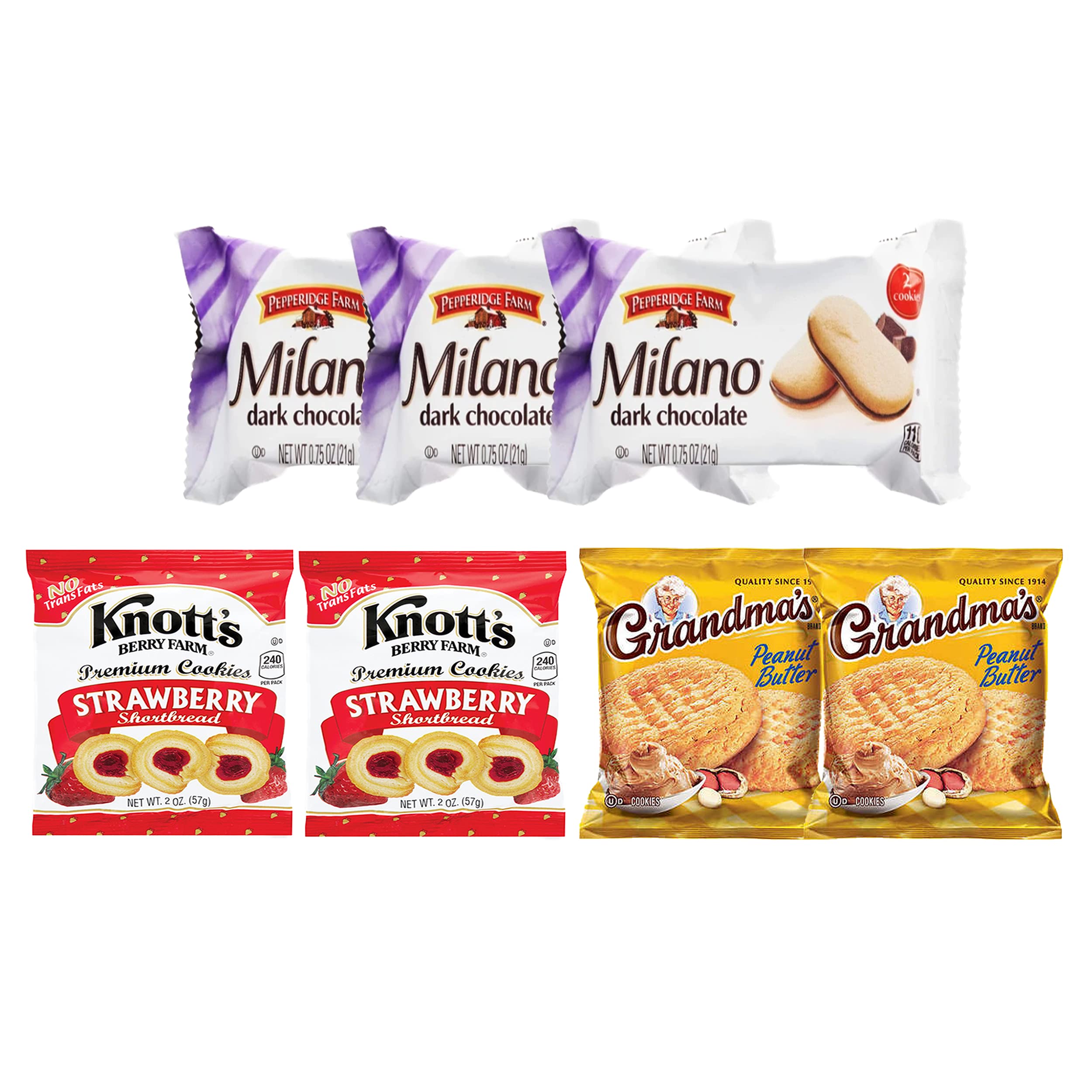 Cookies Snacks Variety Pack for Adults Individually Wrapped Assortment Bulk (30 count) Snack