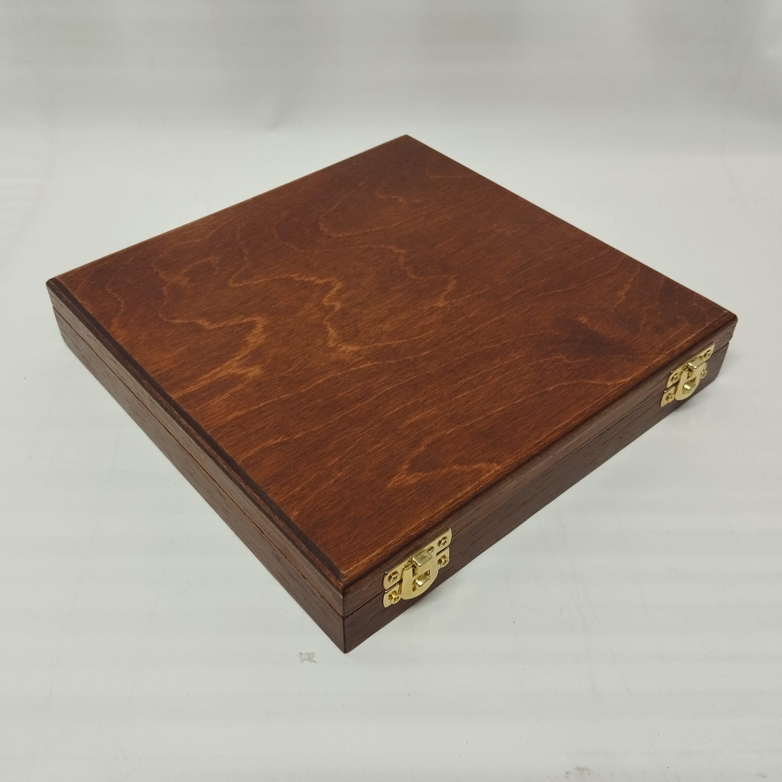Coins&More Cofanetto portamonete e medaglie in legno e velluto artigianale, 16 caselle 40x40 mm, numismatica, Made in Italy