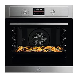 Electrolux Serie 700 Forno da Incasso Multifunzione Pirolitico, Capacità 72 L, EOM4P46TX, Classe A + , Funzione AirFry, Cottura Multilivello, 589x594x569 mm, Inox antimpronta