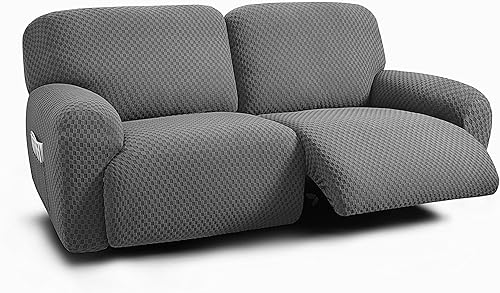 Miniatura 20 de ULTICOR Sofá reclinable extra ancho de 75 a 100 pulgadas, funda de sofá reclinable de 2 plazas, funda de sofá reclinable extra ancha, tela jacquard