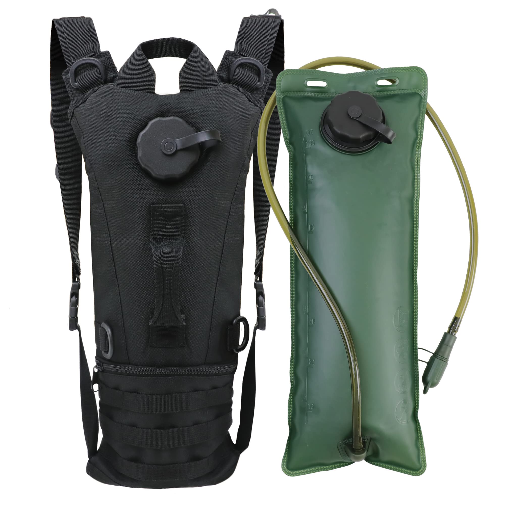 Lightweight Hydration Backpack with 3L Water Bladder Water Backpack Hydration Pack for Cycling Running Biking Hiking Backpack Black