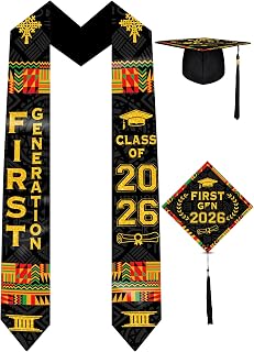 Graduation Stole Class of 2026, Philippines Graduation Sash and Cap Kit for High School College Keepsake Gift