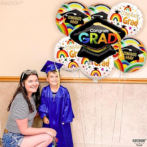 Miniatura 5 de KatchOn, Juego de globos de graduación de Mylar  Paquete de 12  Grandes, 29 pulgadas, globos de graduación 2024, decoraciones de fiesta de