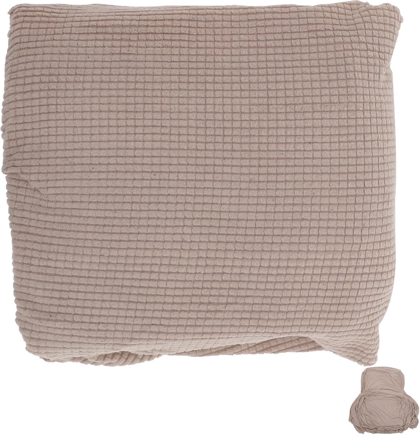 YARNOW Recliner Chair Cover Stretch Slipcover, Plush Fleece Fabric, Thick Full-Body Recliner Protector for Lounge Chairs, Brown Single-piece Set, Furniture Cover for Living Room