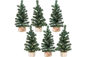 Winlyn Mini Artificial Christmas Trees for Holiday Cheer