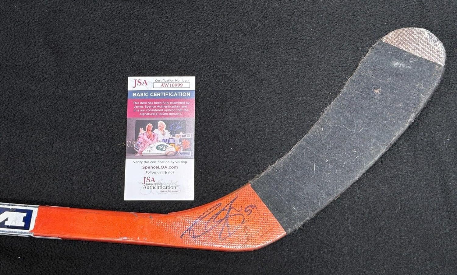 Paul Ranger Signed Tampa Bay Lightning Game Used Hockey Stick JSA COA - Autographed NHL Sticks