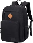 KEOFID classic carry-on travel backpack for men and women, Anti theft laptop backpack with USB charging port, large backpack for college(dark black）