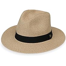 Men&rsquo;s Palm Beach Fedora &ndash; UPF 50+ UV Sun Protection, Wide Brim Sun Hat, Packable Design, Adjustable Size